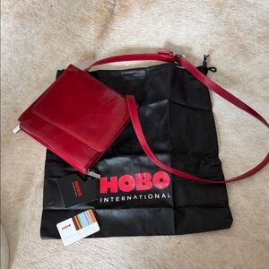 HOBO Cherry Red Crossbody Bag
